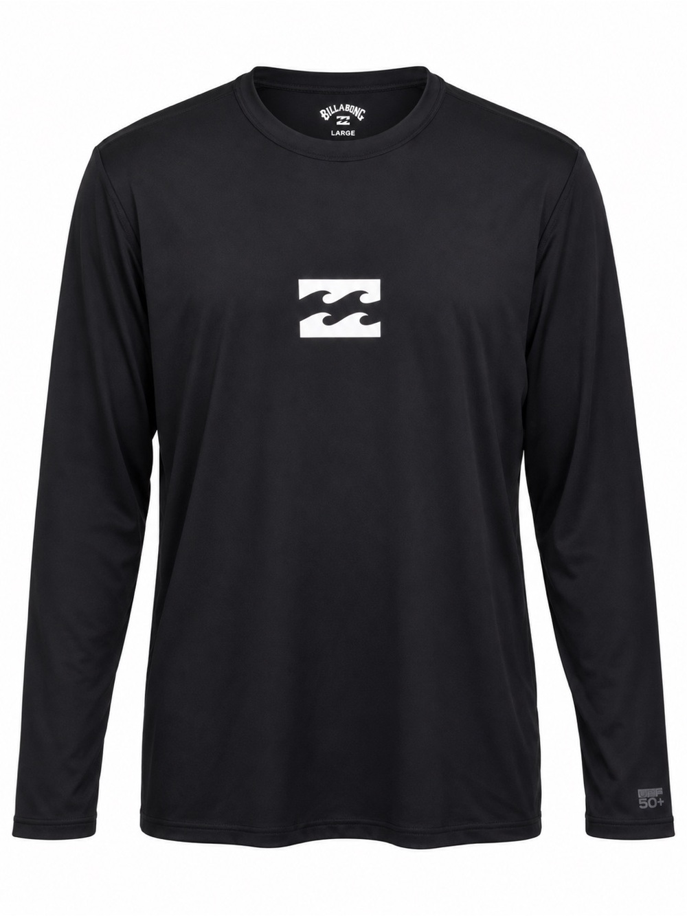 NWT Billabong All Day Wave Men’s Long Sleeve UPF 50+ Surf Rash Guard Black L